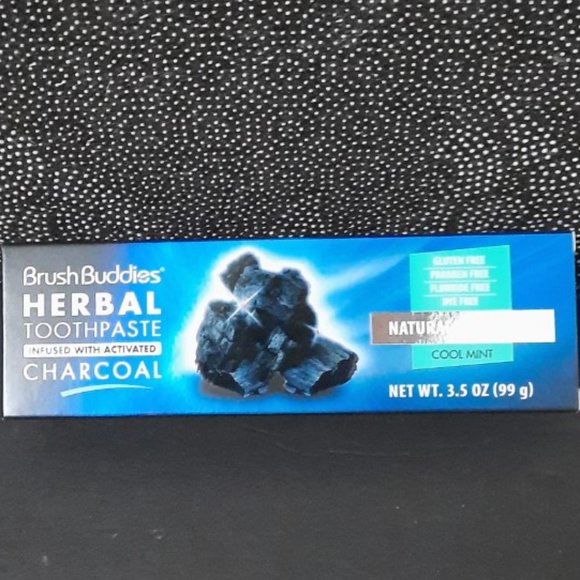 🔴 $ 4.00 Toothpaste with charcoal Brush Buddies Herbal COOL Mint EXP. 10… - Picture 4 of 5